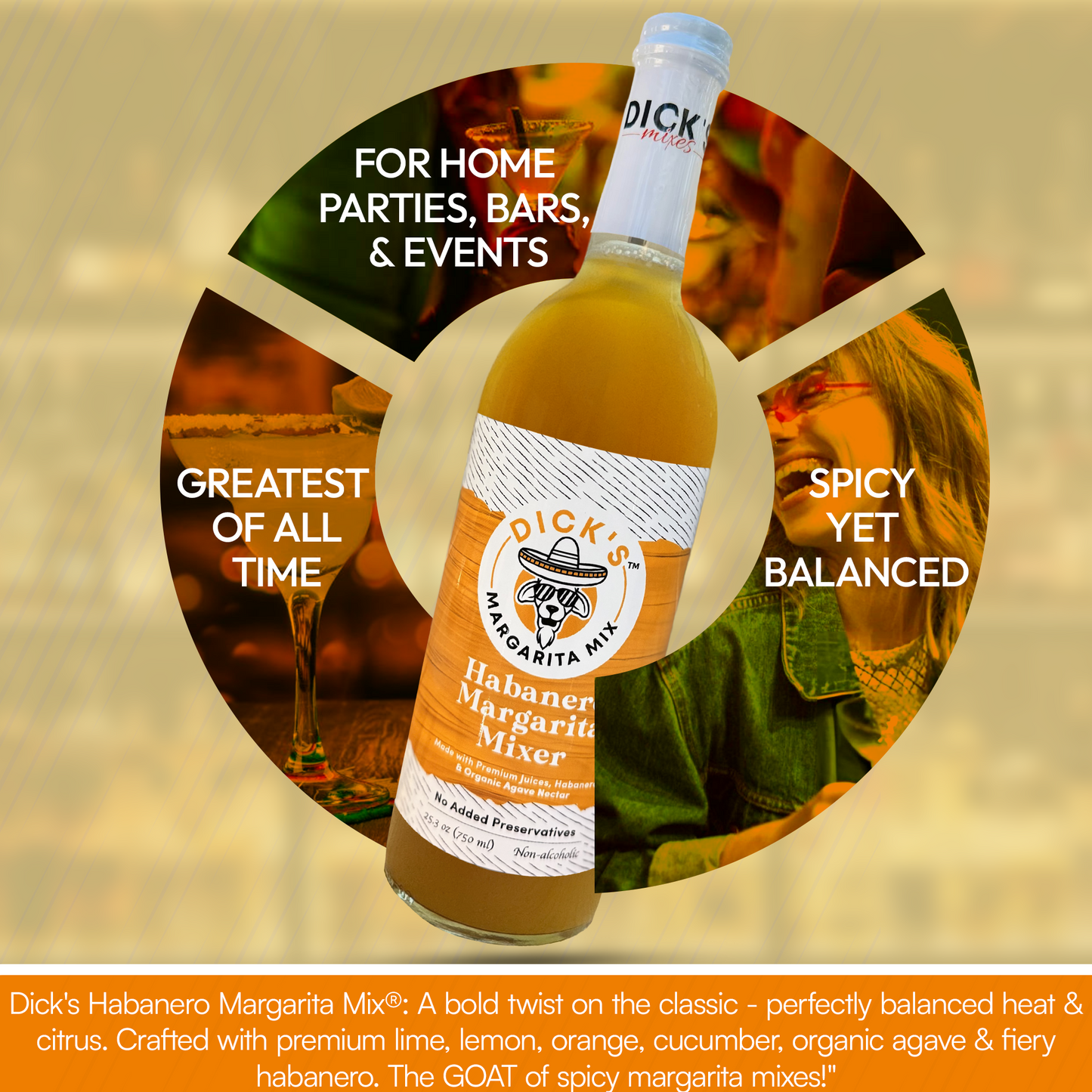 Dick's Mixes - Discounted 3 Pack + Free Shipping - Award Winning Cocktail Mixers