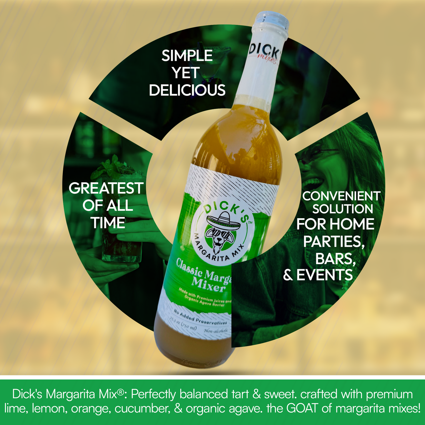 Dick's Margarita Mix - Classic Margarita - 1 Bottle