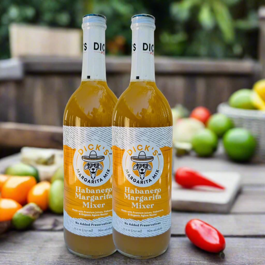 Dick’s Habanero Margarita Mix – Award Winning - Spicy, Small-Batch, Premium Craft Mixer (2 Pack)