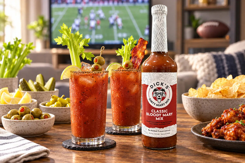 Bloody Mary Football Drinks for Game Day