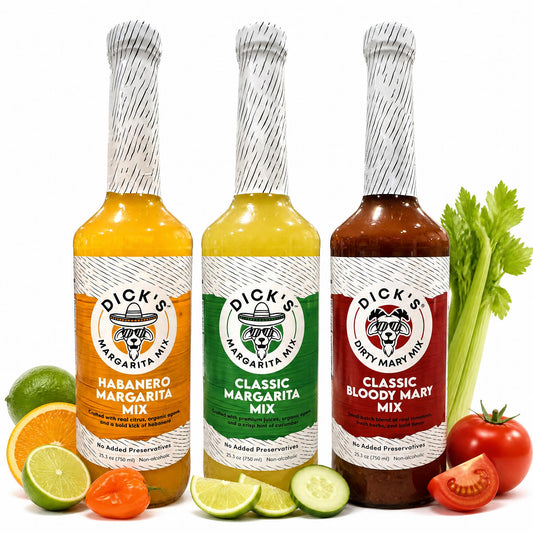 Dick's Mixes 3 Bottle Variety Pack – Margaritas & Bloody Mary