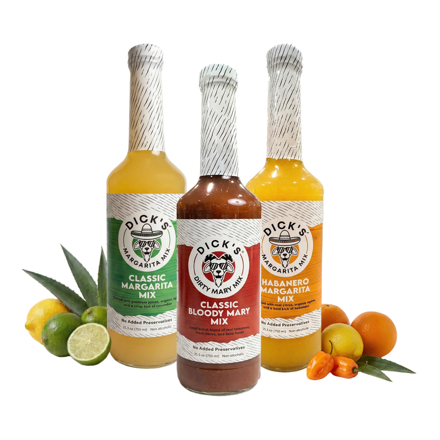 Dick's Mixes 3 Bottle Variety Pack – Margaritas & Bloody Mary