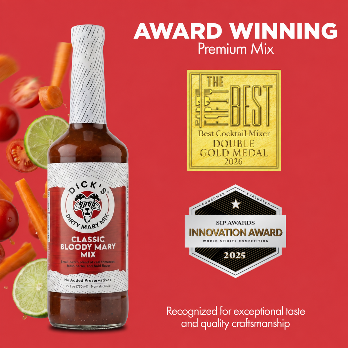 Dick’s Mixes Classic Bloody Mary Mix – One Bottle