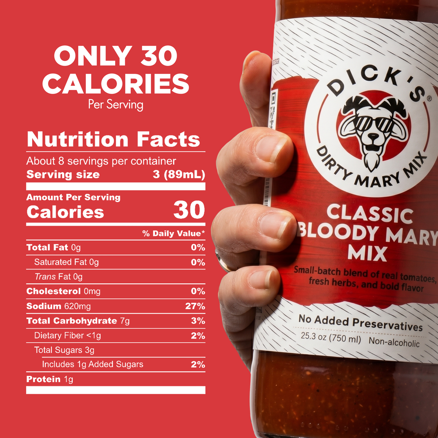 Dick's Mixes Cocktail Mixers 3 Pack Bundle - Bloody Mary, Classic Margarita, Habanero Margarita