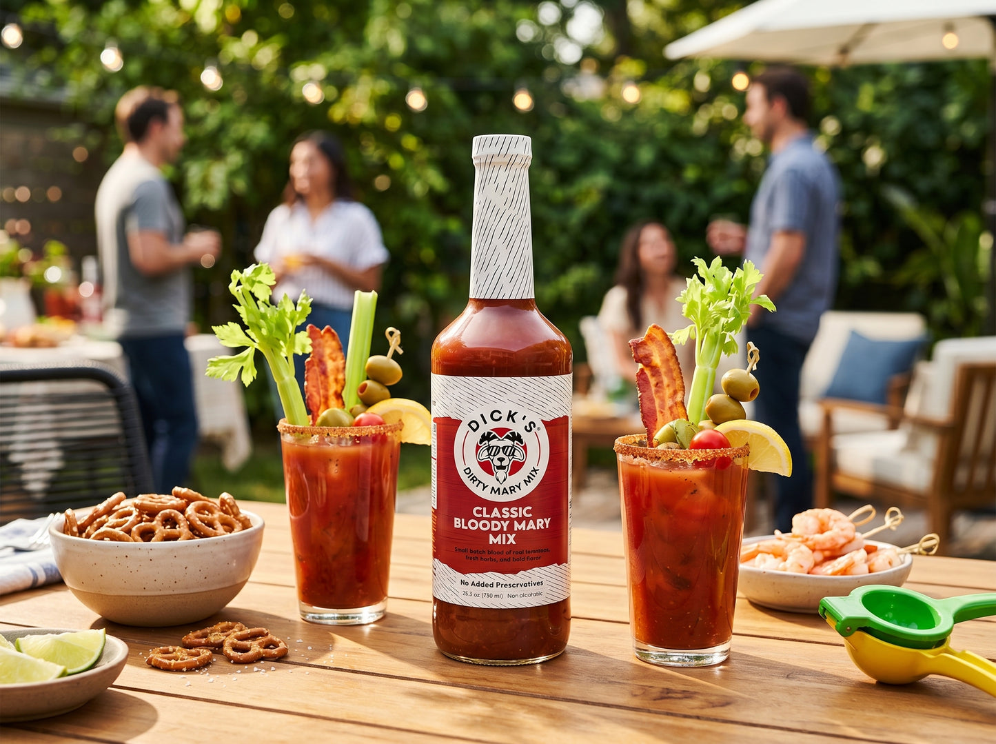 Dick's Mixes Cocktail Mixers 3 Pack Bundle - Bloody Mary, Classic Margarita, Habanero Margarita