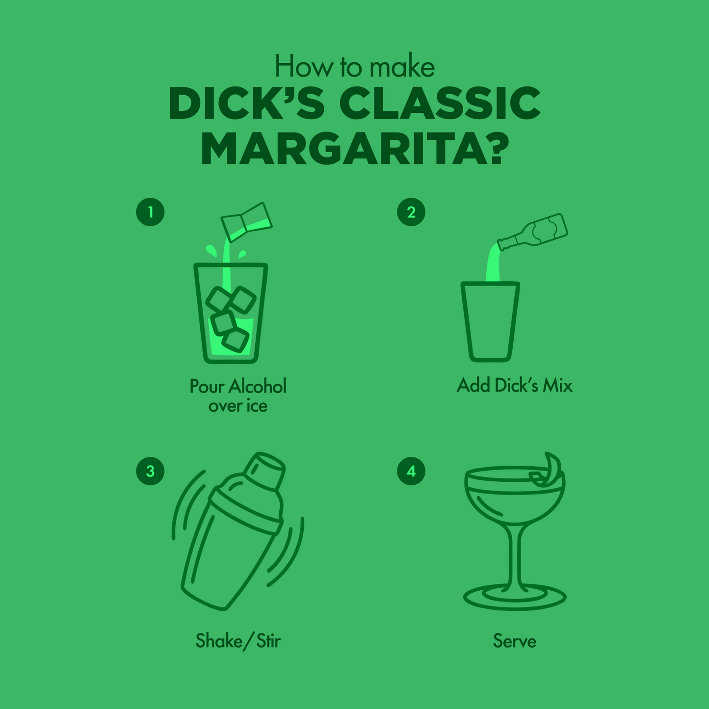 Dick's Mixes Classic Margarita Mix - 2 Pack