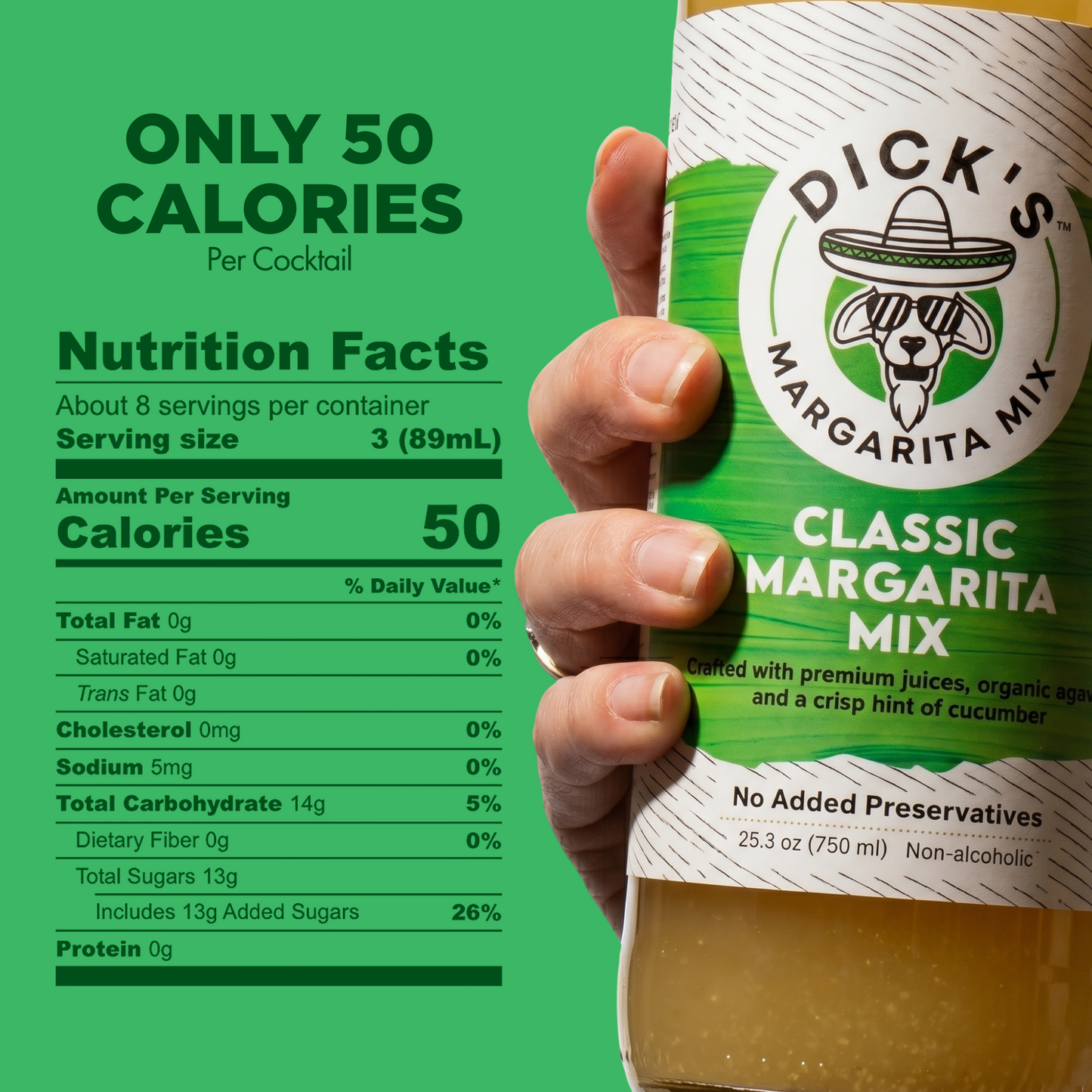 Dick's Mixes Cocktail Mixers 3 Pack Bundle - Bloody Mary, Classic Margarita, Habanero Margarita