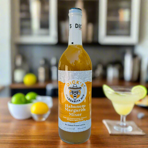 Dick’s Habanero Margarita Mix – Award Winning - Spicy, Small-Batch, Premium Craft Mixer (750 ML)