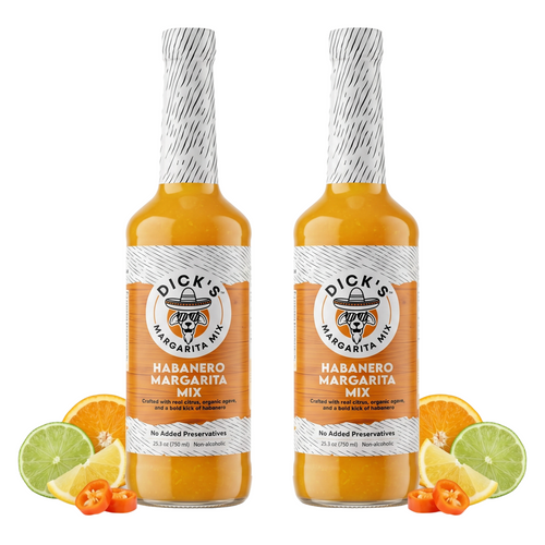 Dick’s Habanero Margarita Mix – Award Winning - Spicy, Small-Batch, Premium Craft Mixer -2 Pack