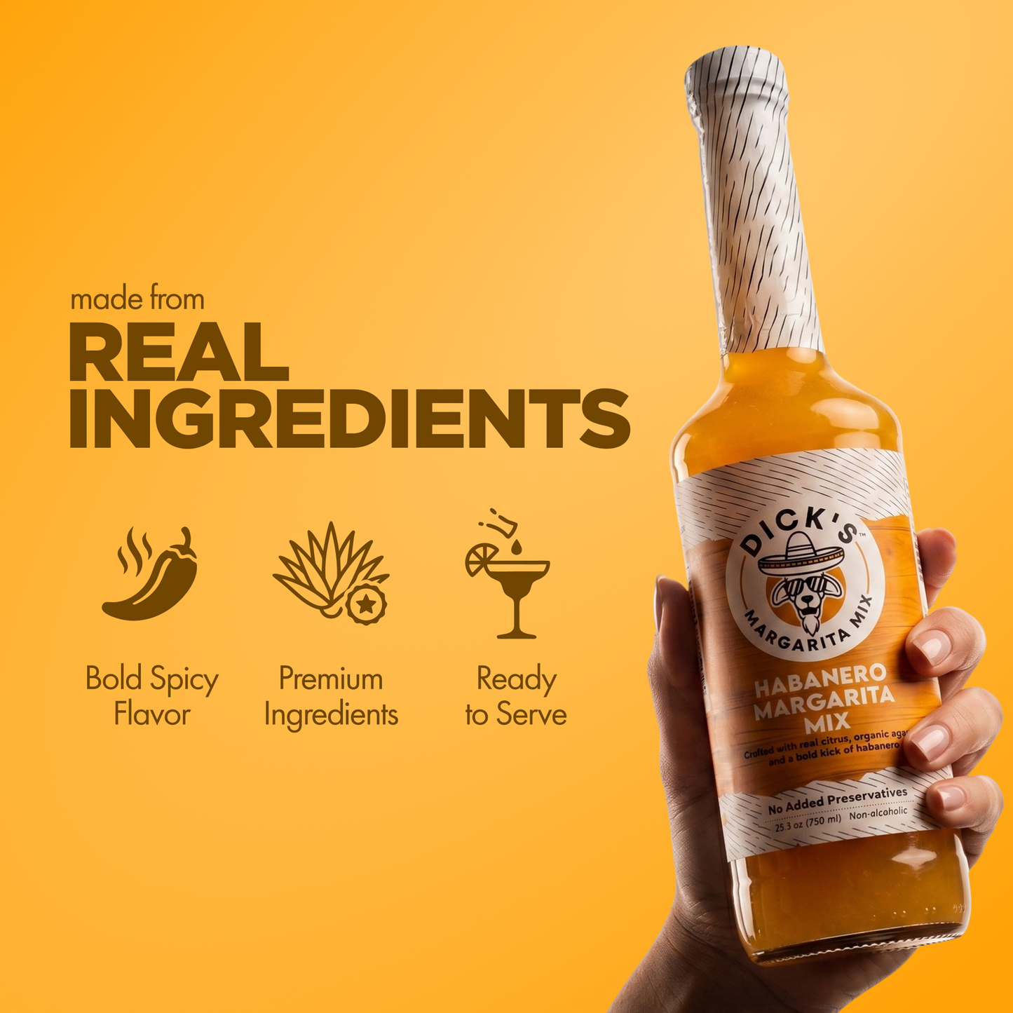 Dick's Mixes Habanero Margarita Mix - Spicy - 2 Pack