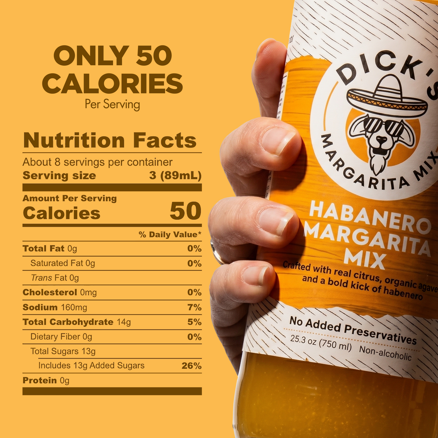 Dick's Mixes Cocktail Mixers 3 Pack Bundle - Bloody Mary, Classic Margarita, Habanero Margarita