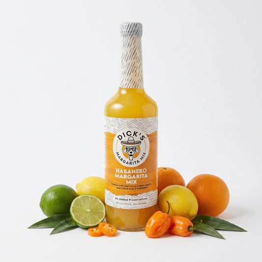 Dick’s Habanero Margarita Mix – Award Winning - Spicy, Small-Batch, Premium Craft Mixer (750 ML)