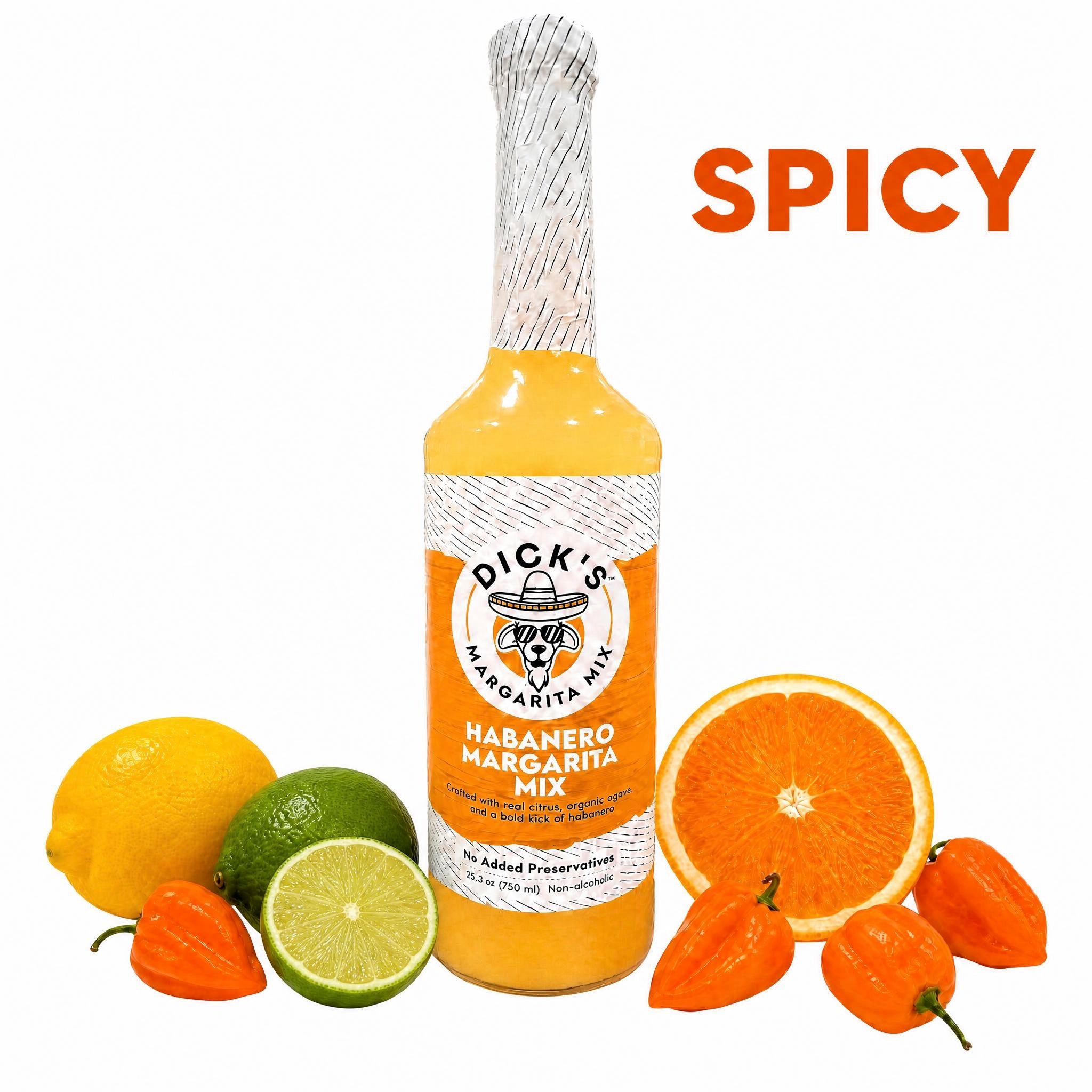 Dick's Mixes Habanero Margarita Mix - Spicy